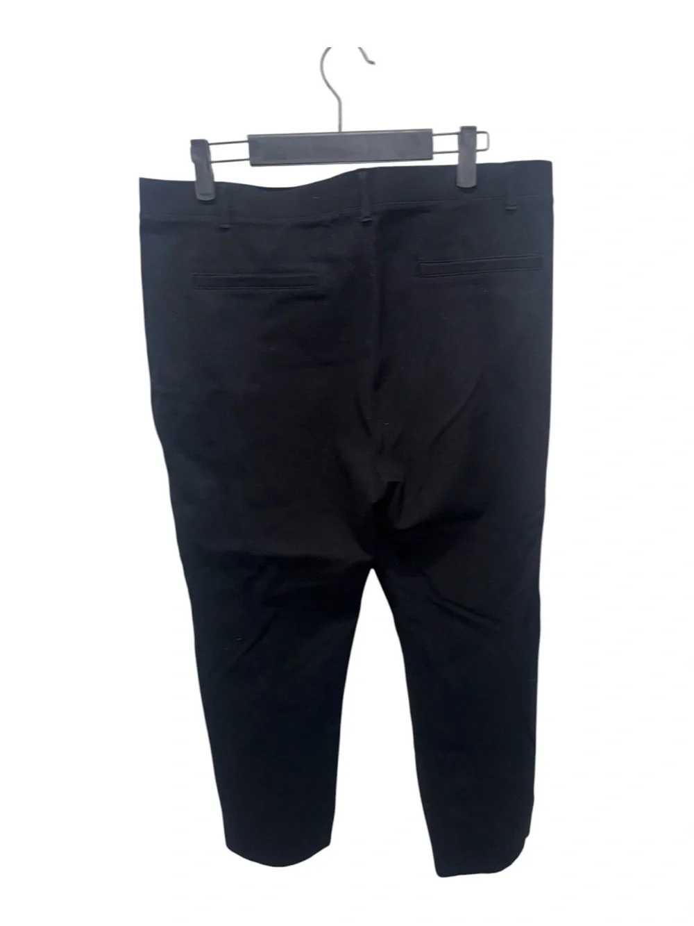 Quince Black Pull On Stretch Straight Leg Cropped Pants XL Career Travel - Picture 4 of 6